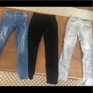 3 pairs of justice jeggings 8 slim